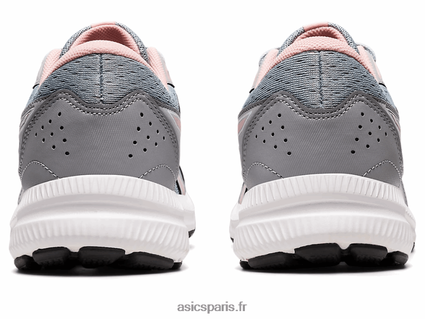 femmes Asics gel-content 8 de large BXL8B22687 gris piémont/rose givré