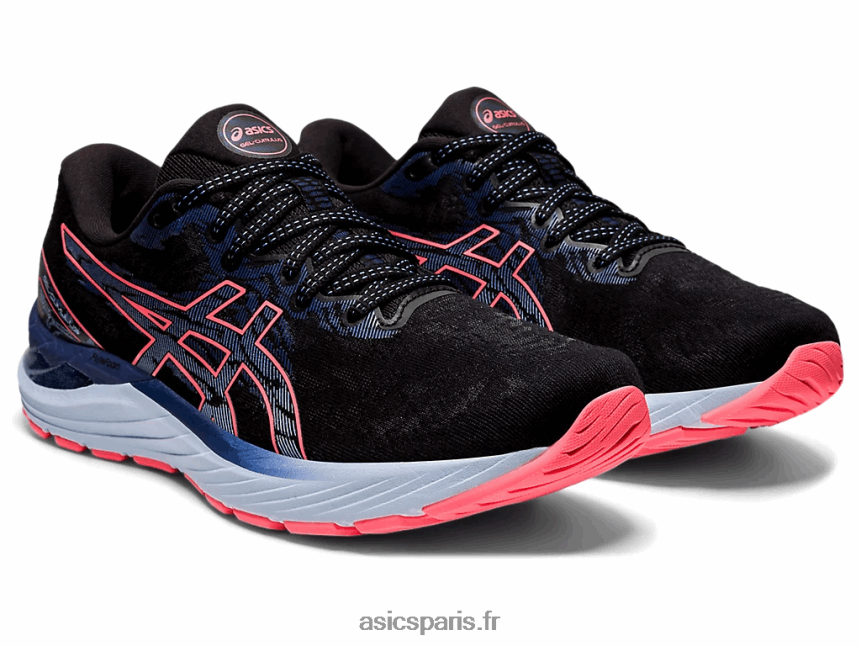 femmes Asics gel-cumulus 23 BXL8B23886 noir/corail flamboyant
