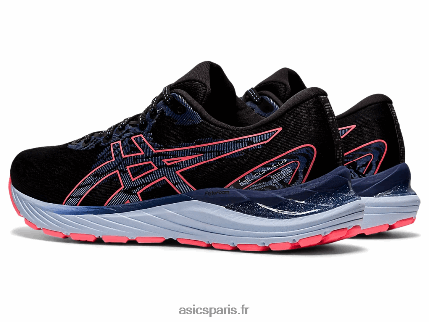 femmes Asics gel-cumulus 23 BXL8B23886 noir/corail flamboyant