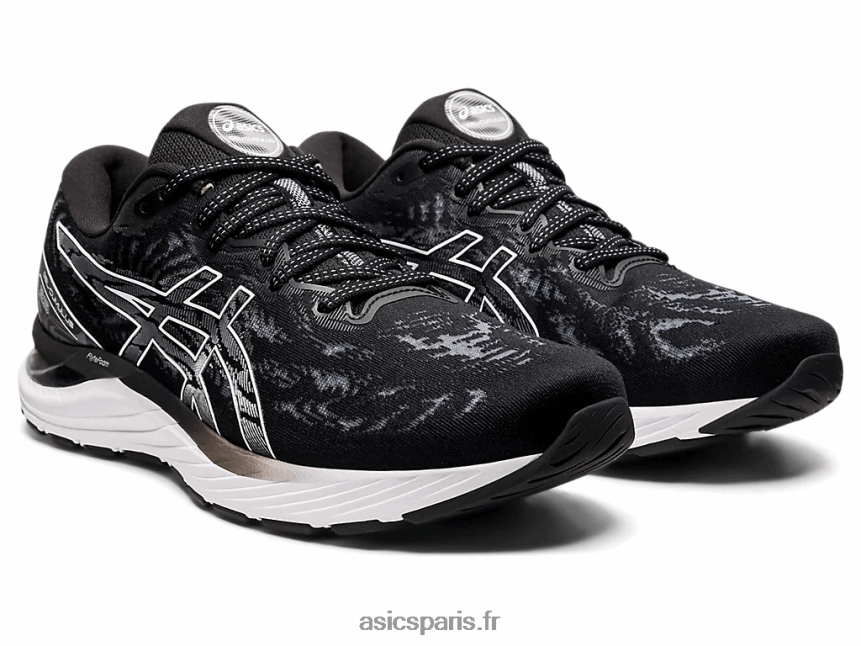 femmes Asics gel-cumulus 23 de large BXL8B23930 noir blanc