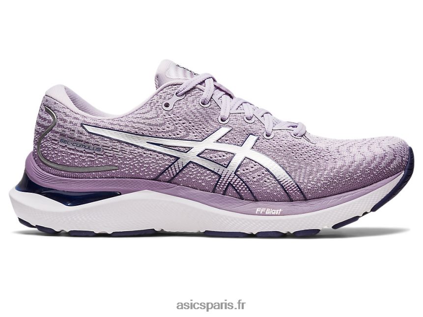 femmes Asics gel-cumulus 24 BXL8B22402 violet crépusculaire/argent pur