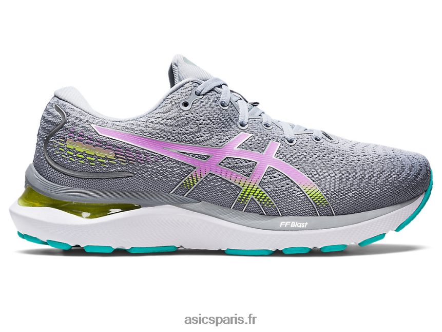 femmes Asics gel-cumulus 24 BXL8B22715 gris piémont/lumière lavande
