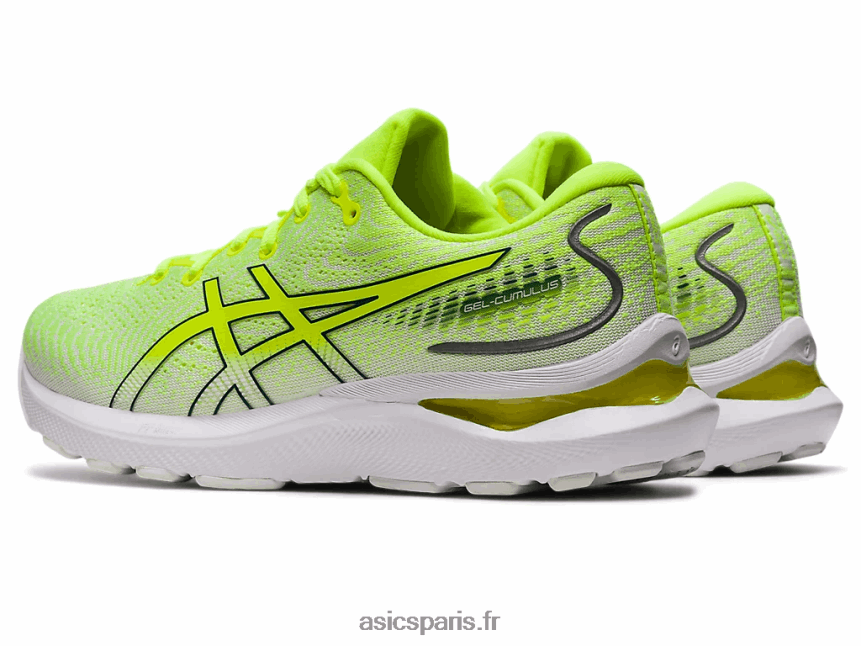 femmes Asics gel-cumulus 24 BXL8B22991 jaune sécurité/pin velours