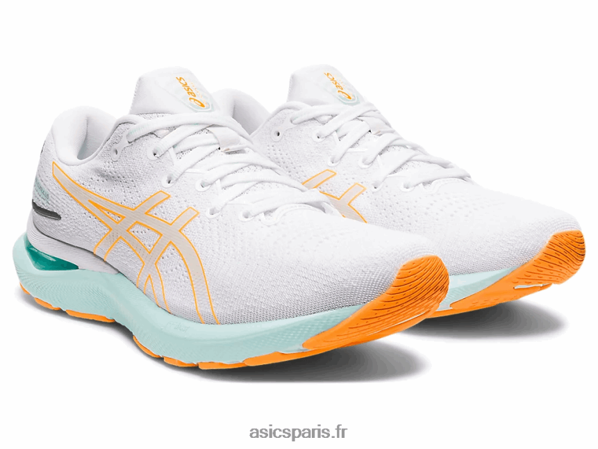 femmes Asics gel-cumulus 24 BXL8B23232 pop blanc/orange