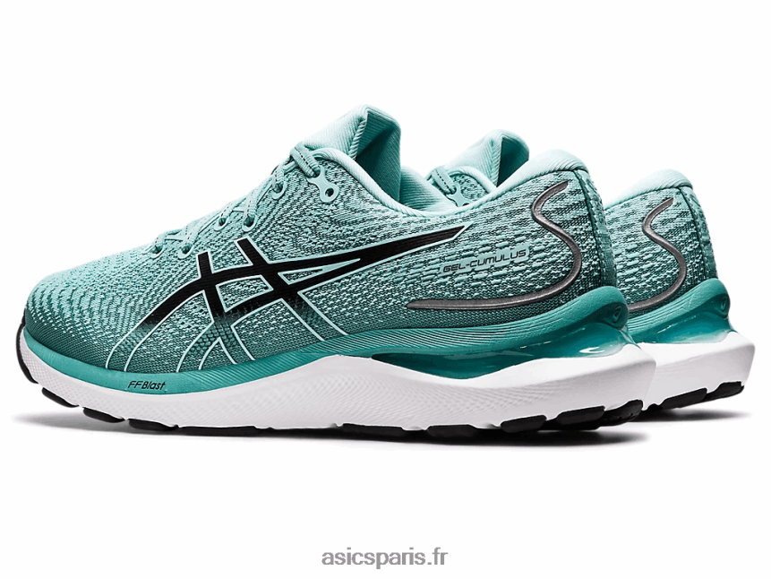 femmes Asics gel-cumulus 24 de large BXL8B23249 vert oasis/noir