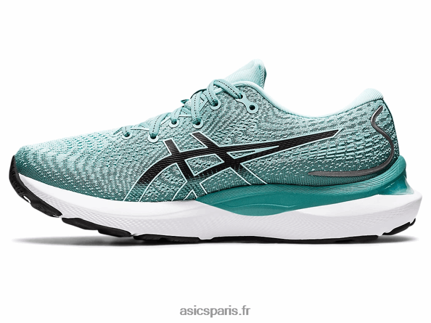 femmes Asics gel-cumulus 24 de large BXL8B23249 vert oasis/noir