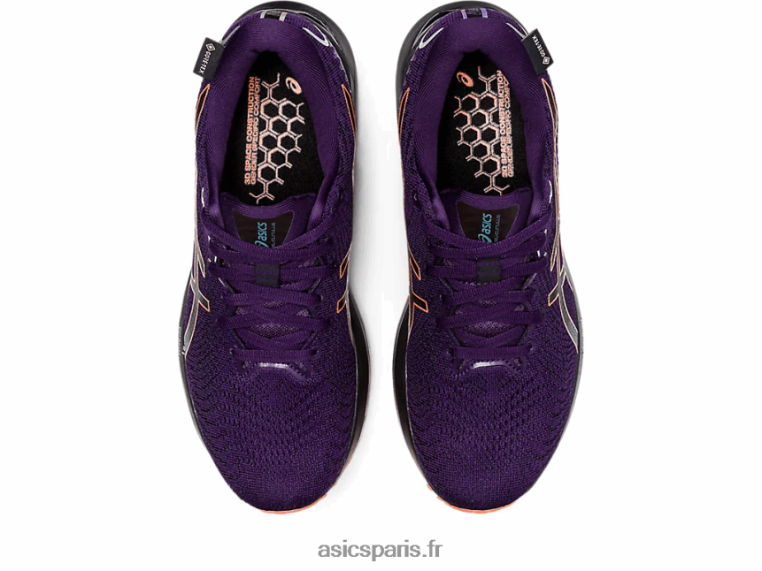 femmes Asics gel-cumulus 24 gtx BXL8B22591 teinte de nuit/orange nova