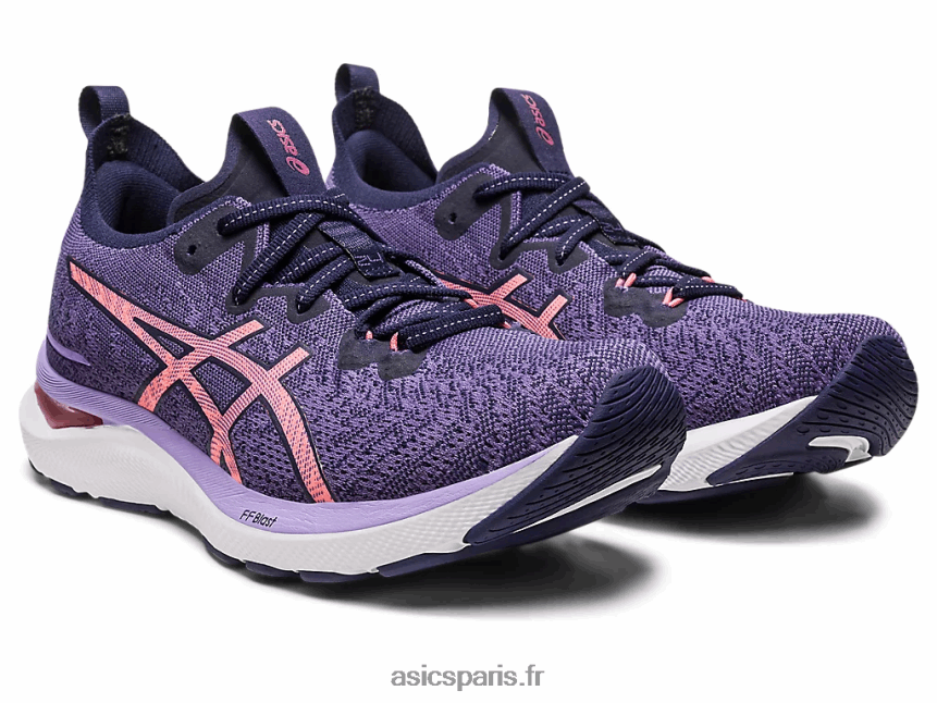 femmes Asics gel-cumulus 24 mk BXL8B22610 violet poussiéreux/papaye