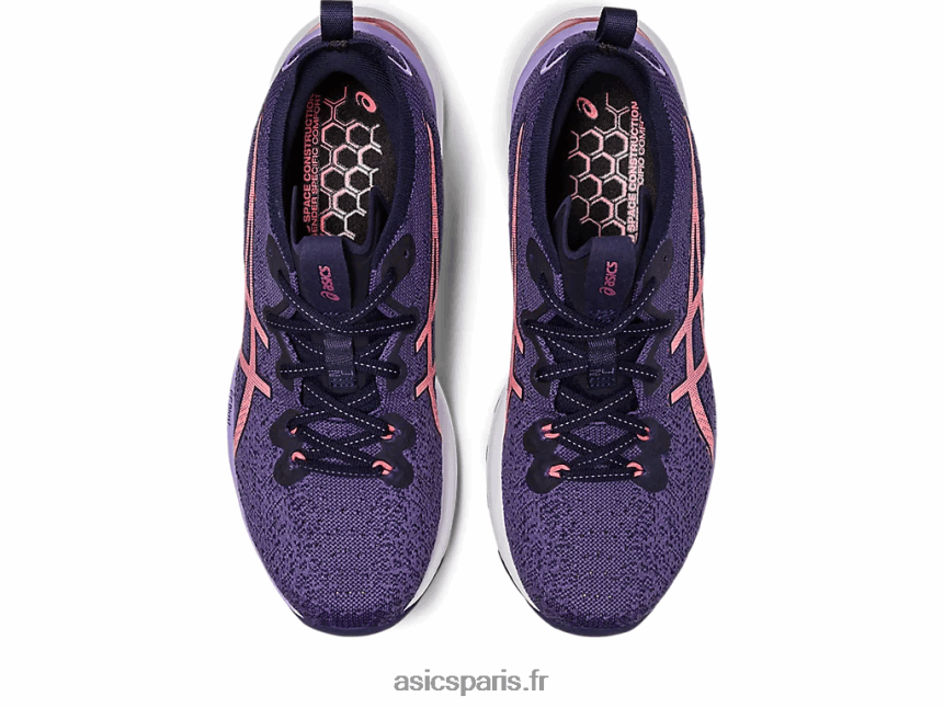 femmes Asics gel-cumulus 24 mk BXL8B22610 violet poussiéreux/papaye