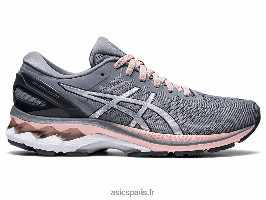 femmes Asics gel-kayano 27 large BXL8B24154 plaque de roche/argent pur