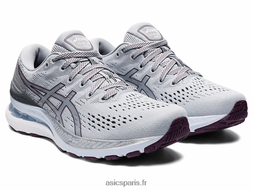 femmes Asics gel-kayano 28 BXL8B23536 gris piémont/prune foncé