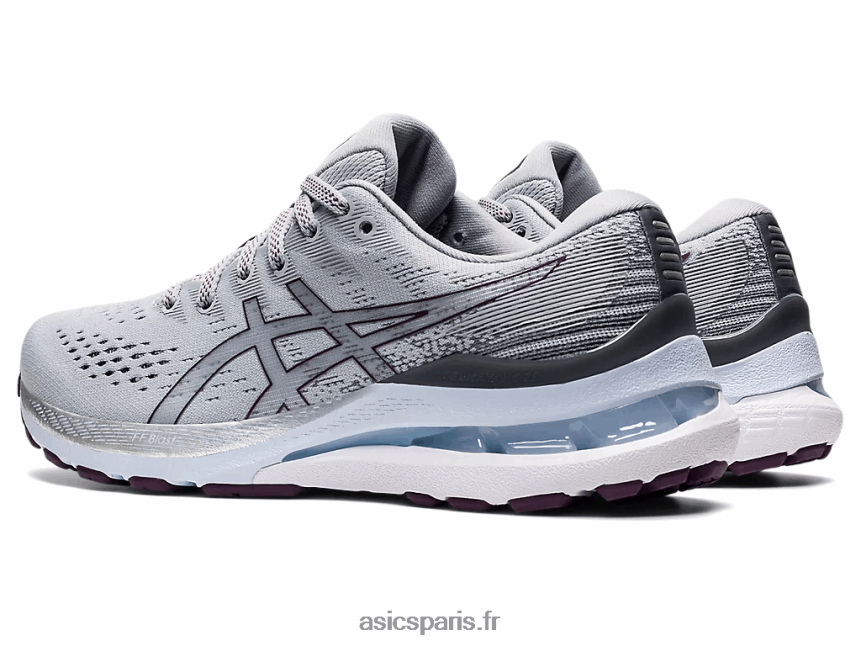 femmes Asics gel-kayano 28 BXL8B23536 gris piémont/prune foncé
