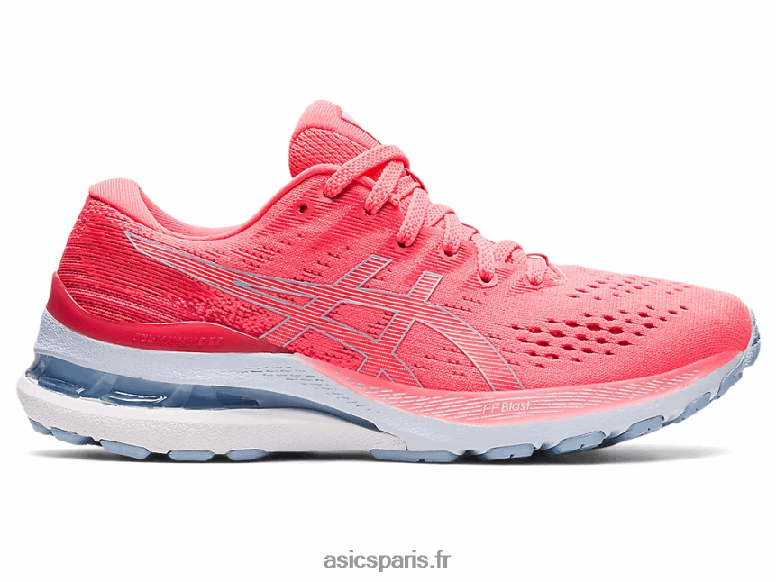 femmes Asics gel-kayano 28 BXL8B23918 corail flamboyant/brouillard