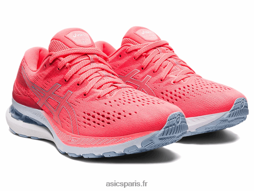 femmes Asics gel-kayano 28 BXL8B23918 corail flamboyant/brouillard