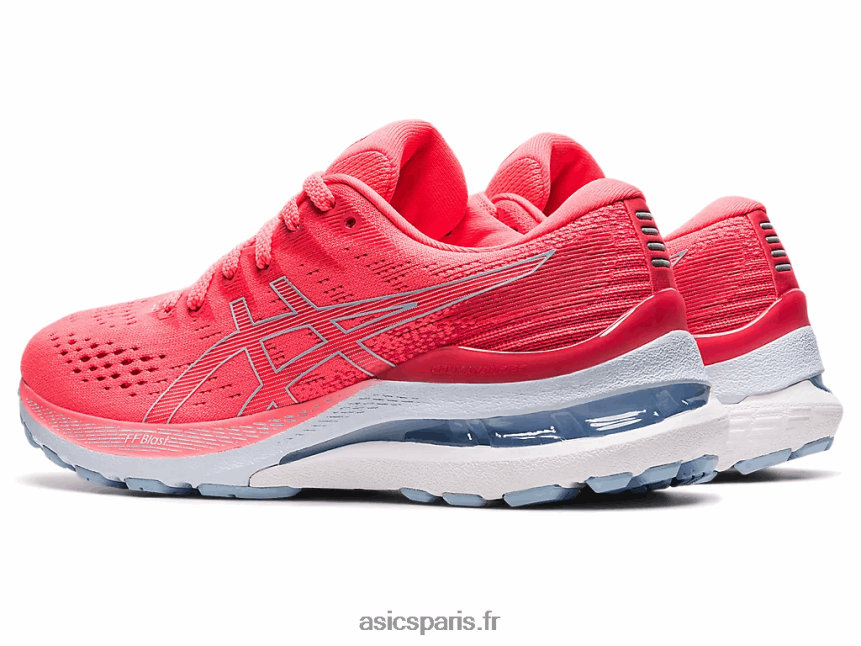 femmes Asics gel-kayano 28 BXL8B23918 corail flamboyant/brouillard