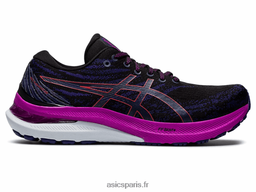 femmes Asics gel-kayano 29 large BXL8B23134 alerte noire/rouge