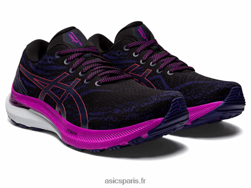 femmes Asics gel-kayano 29 large BXL8B23134 alerte noire/rouge