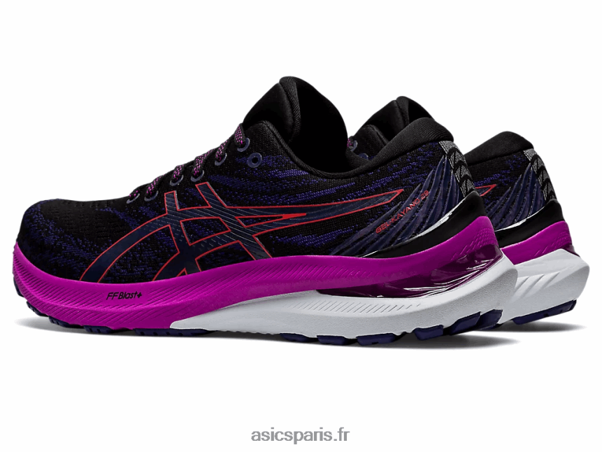 femmes Asics gel-kayano 29 large BXL8B23134 alerte noire/rouge