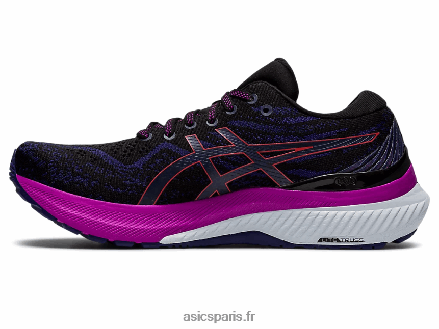 femmes Asics gel-kayano 29 large BXL8B23134 alerte noire/rouge