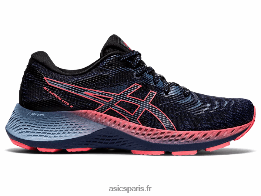 femmes Asics gel-kayano lite 2 BXL8B23861 bleu tonnerre/corail flamboyant