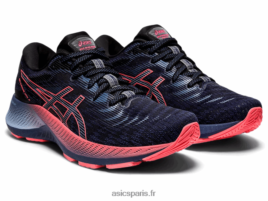 femmes Asics gel-kayano lite 2 BXL8B23861 bleu tonnerre/corail flamboyant