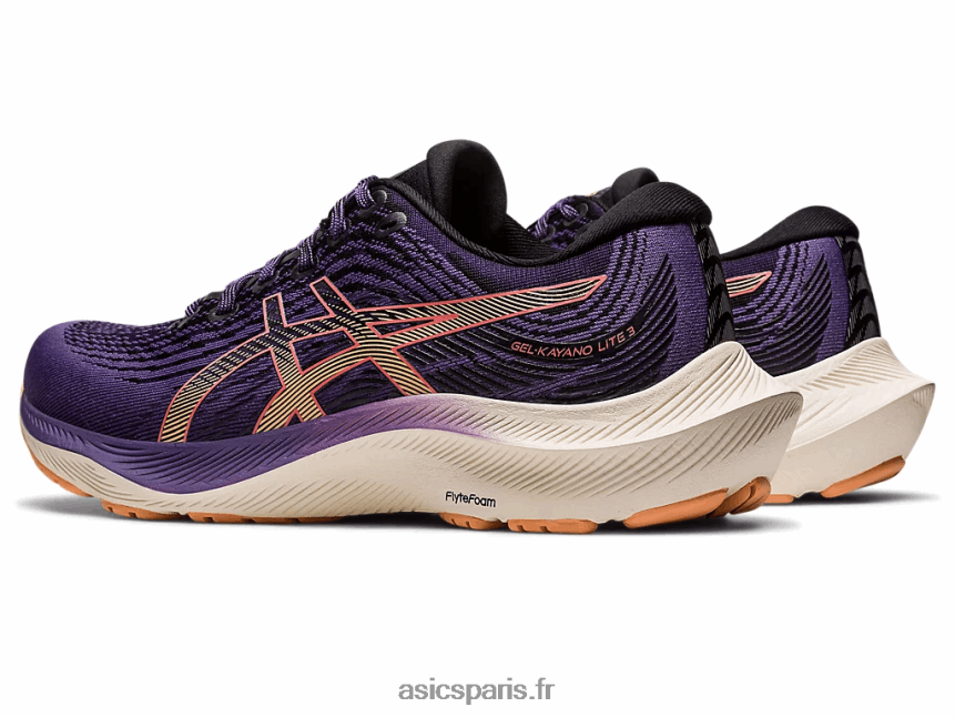 femmes Asics gel-kayano lite 3 BXL8B22619 violet poussiéreux/dune d\'été