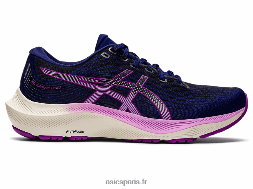 femmes Asics gel-kayano lite 3 BXL8B22760 bleu marine/orchidée