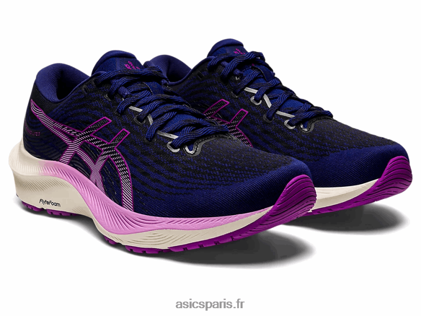 femmes Asics gel-kayano lite 3 BXL8B22760 bleu marine/orchidée