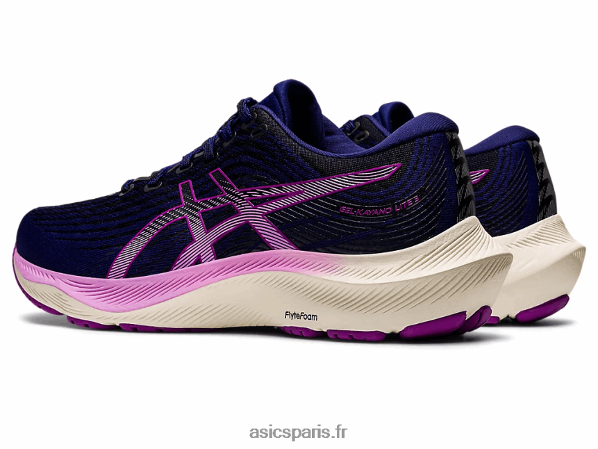 femmes Asics gel-kayano lite 3 BXL8B22760 bleu marine/orchidée