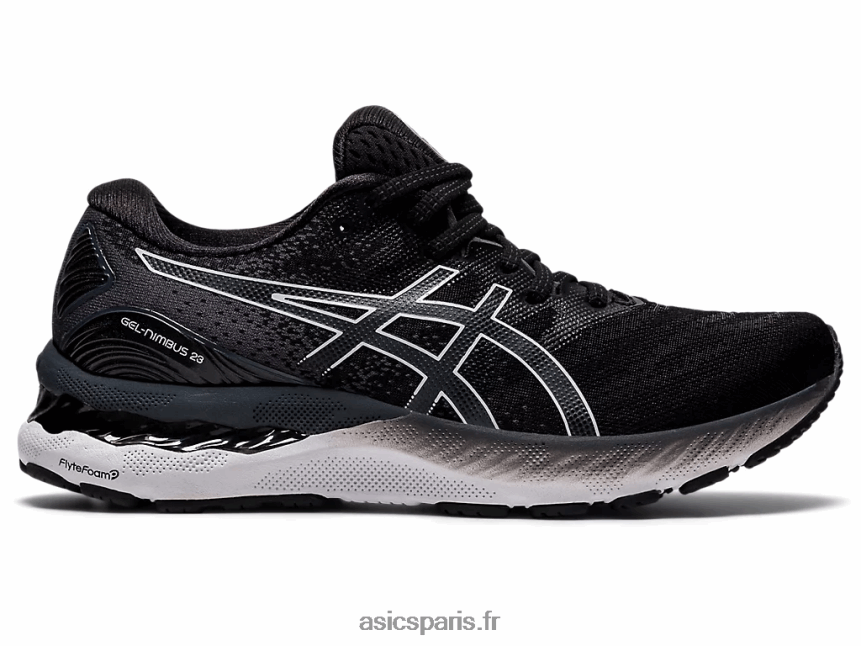 femmes Asics gel-nimbus 23 de large BXL8B24011 noir blanc