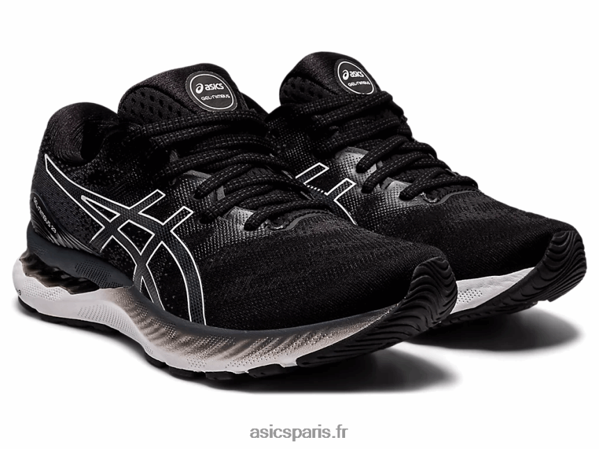 femmes Asics gel-nimbus 23 de large BXL8B24011 noir blanc