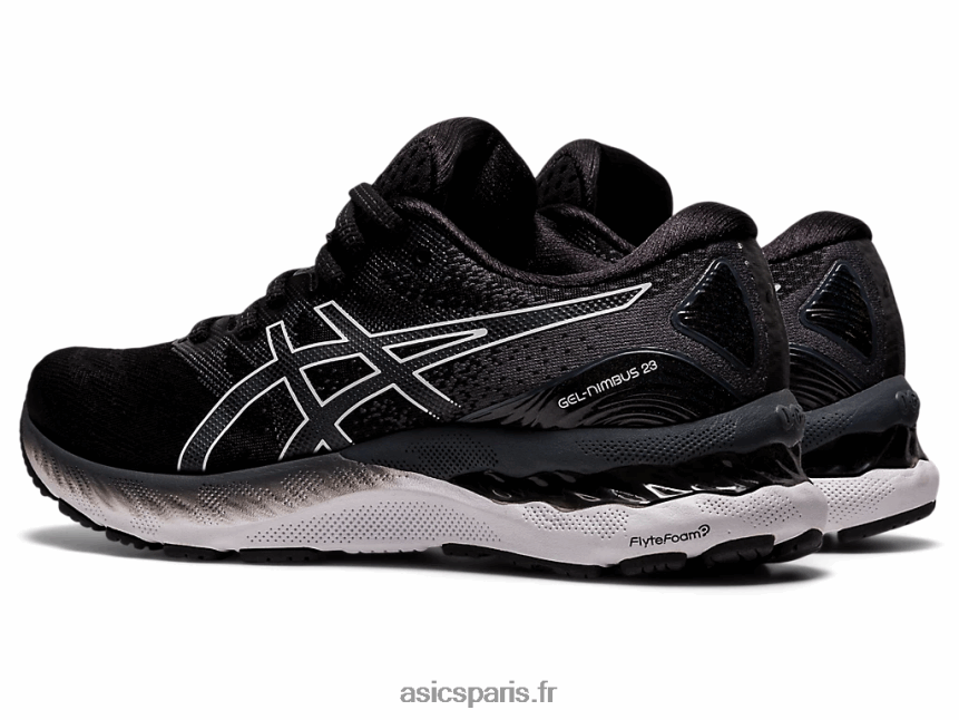 femmes Asics gel-nimbus 23 de large BXL8B24011 noir blanc