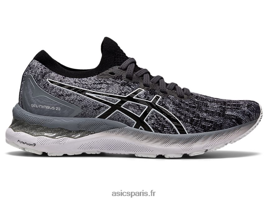 femmes Asics gel-nimbus 23 tricot BXL8B23920 tôle/noir