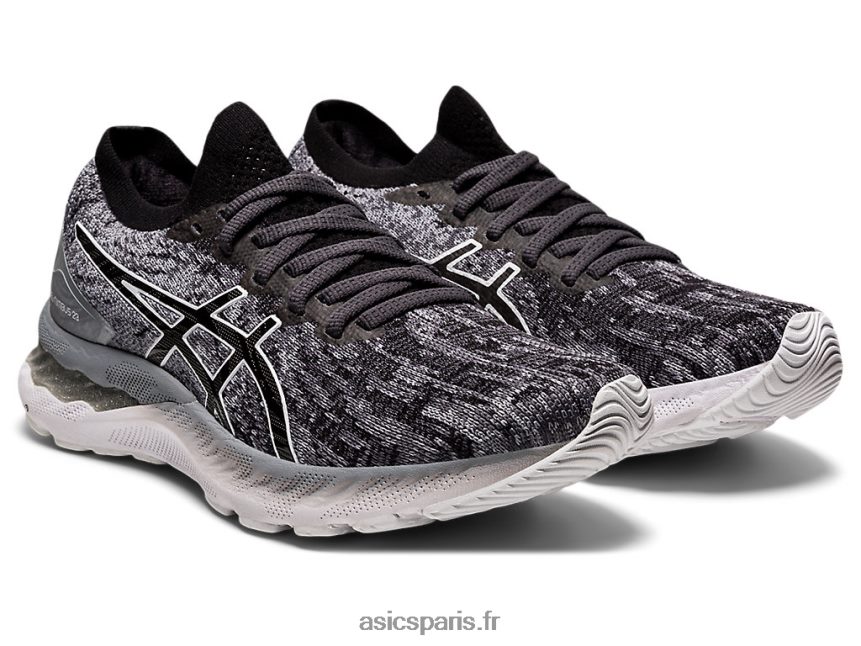 femmes Asics gel-nimbus 23 tricot BXL8B23920 tôle/noir