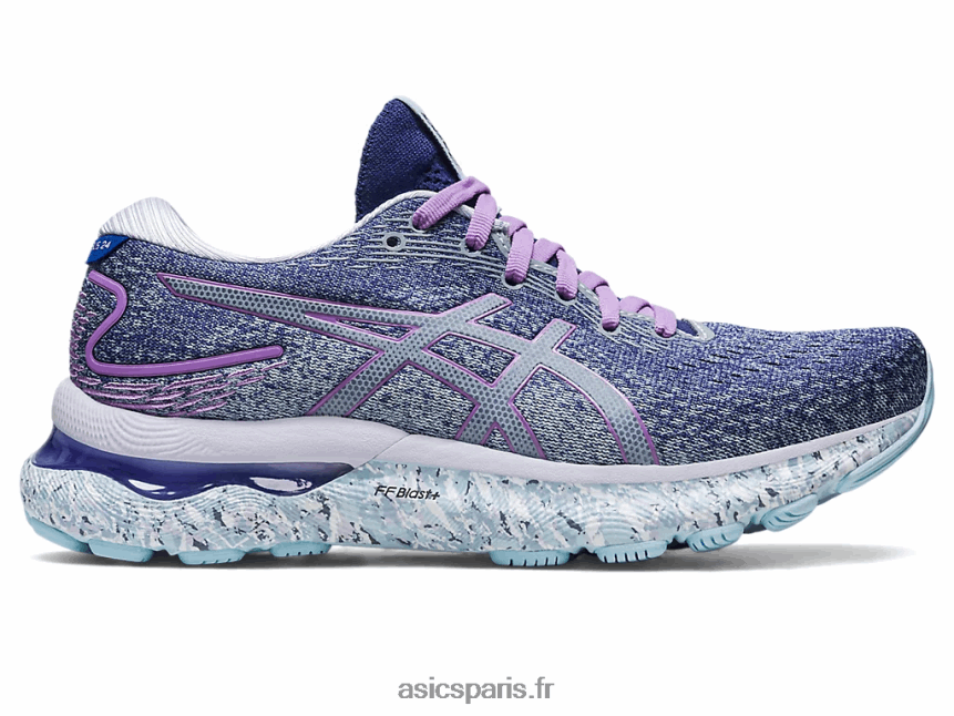 femmes Asics gel-nimbus 24 BXL8B22589 bleu crépuscule/blanc