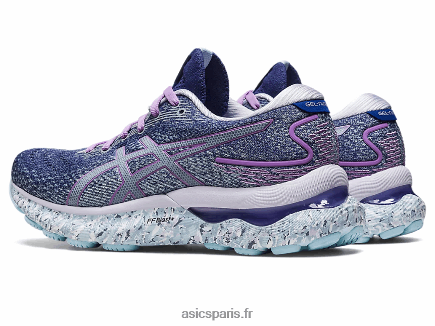 femmes Asics gel-nimbus 24 BXL8B22589 bleu crépuscule/blanc