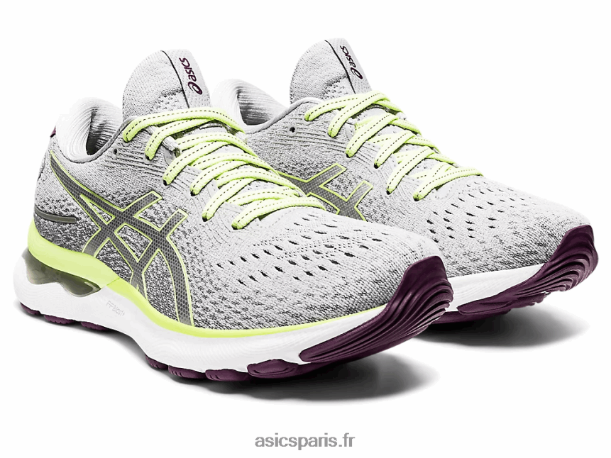 femmes Asics gel-nimbus 24 BXL8B23549 gris piémont/vert citron