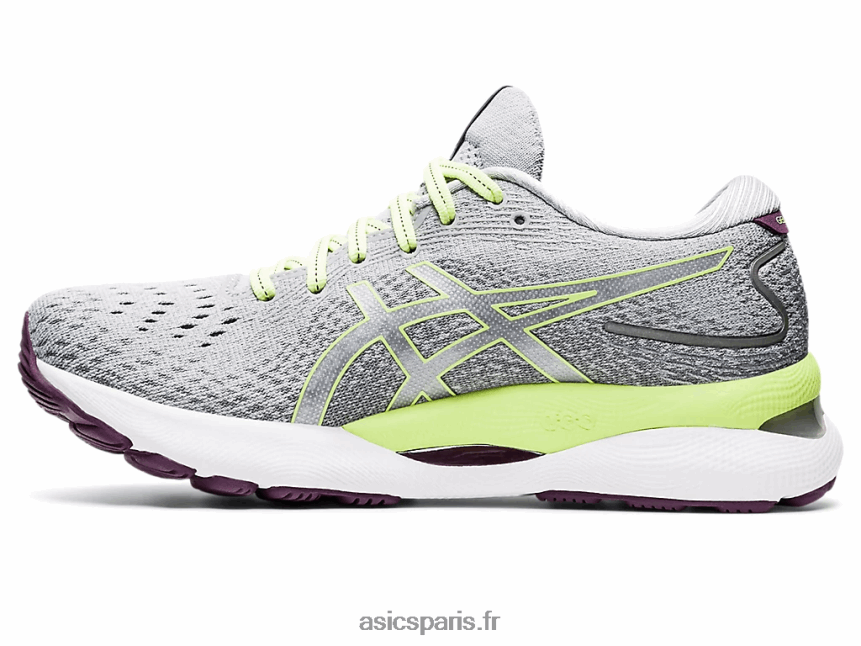 femmes Asics gel-nimbus 24 BXL8B23549 gris piémont/vert citron