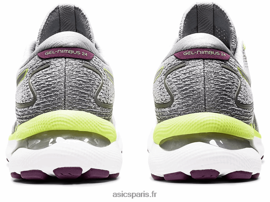 femmes Asics gel-nimbus 24 BXL8B23549 gris piémont/vert citron