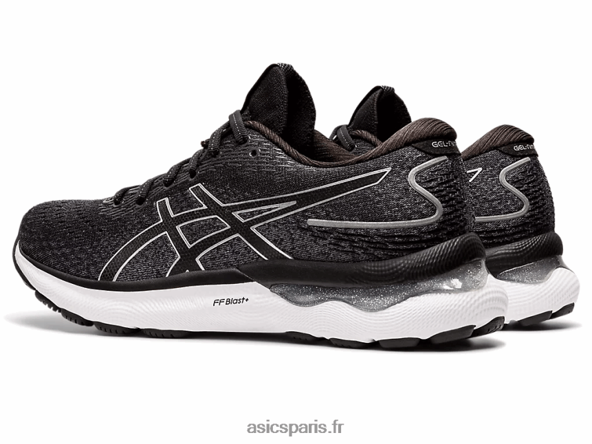 femmes Asics gel-nimbus 24 de large BXL8B23426 noir/argent pur