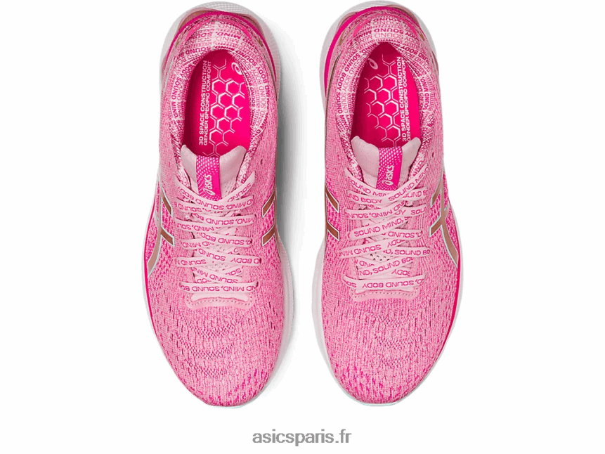 femmes Asics gel-nimbus 24 édition limitée BXL8B22966 barbe à papa/or rose