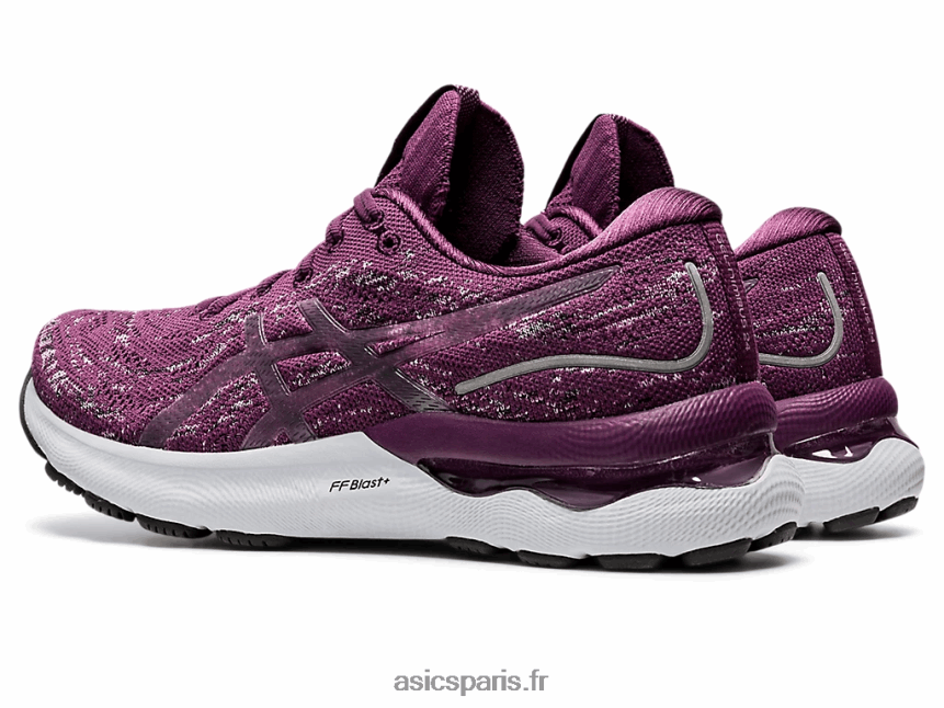 femmes Asics gel-nimbus 24 mk BXL8B23485 prune profond/quartz rose
