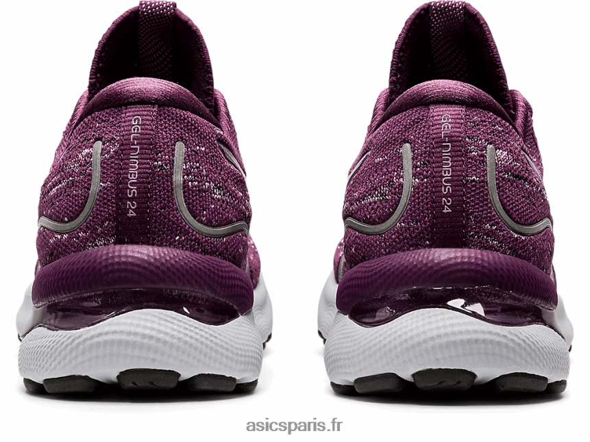 femmes Asics gel-nimbus 24 mk BXL8B23485 prune profond/quartz rose