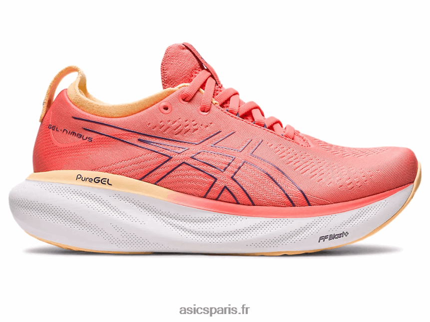 femmes Asics gel-nimbus 25 BXL8B22149 papaye/violet poussiéreux
