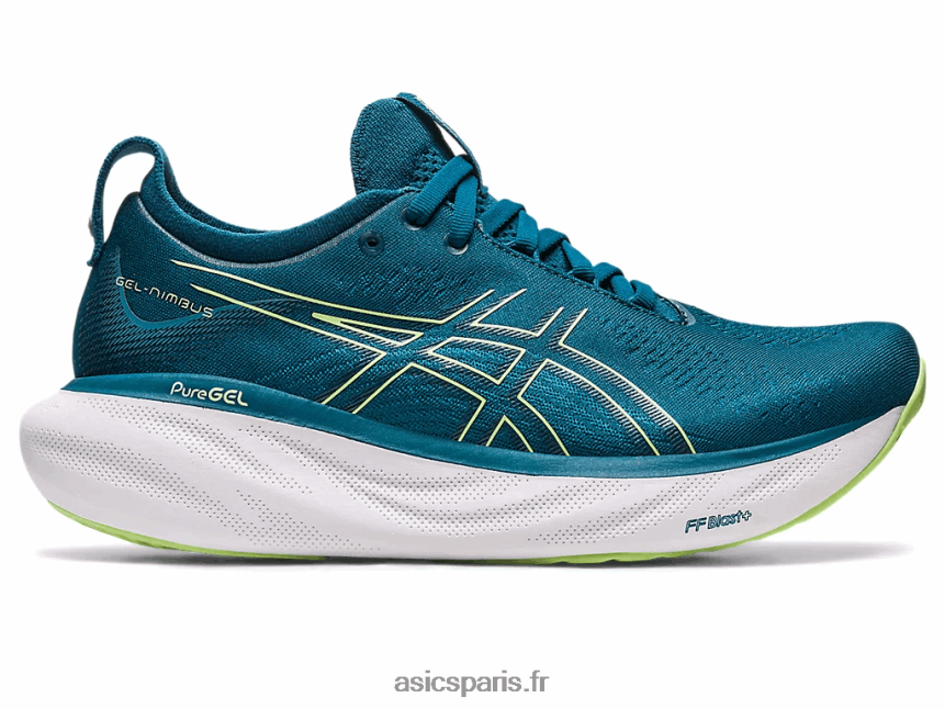 femmes Asics gel-nimbus 25 BXL8B22259 sarcelle d'encre/vert citron