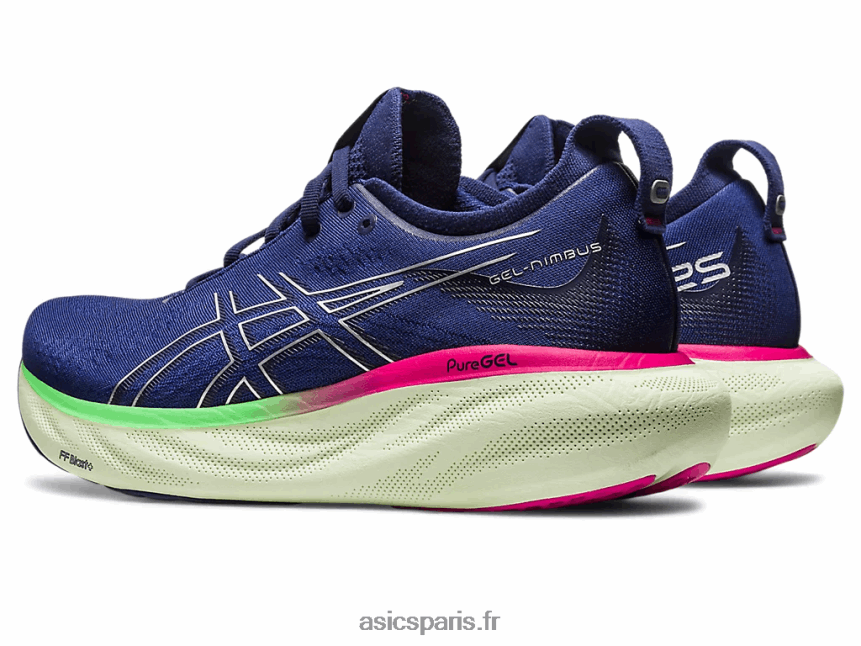 femmes Asics gel-nimbus 25 BXL8B22373 bleu indigo/argent pur