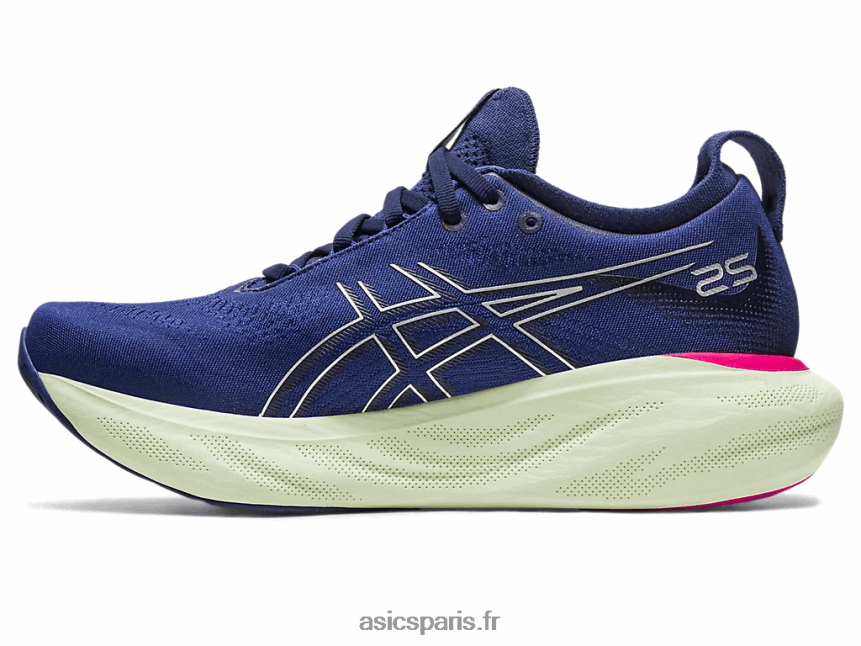 femmes Asics gel-nimbus 25 BXL8B22373 bleu indigo/argent pur