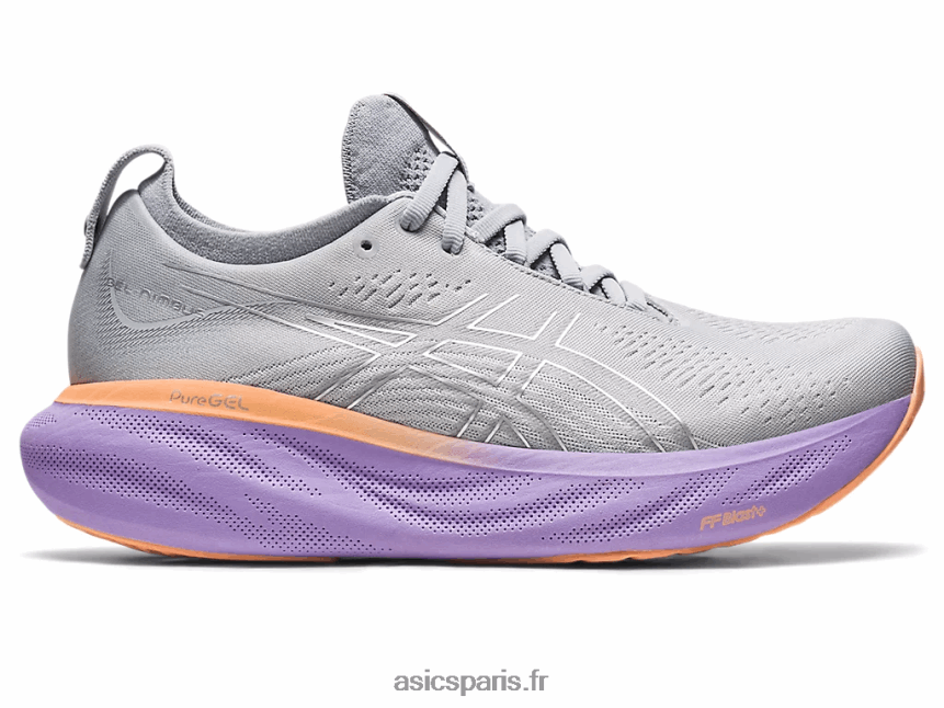 femmes Asics gel-nimbus 25 de large BXL8B22375 gris piémont/argent pur