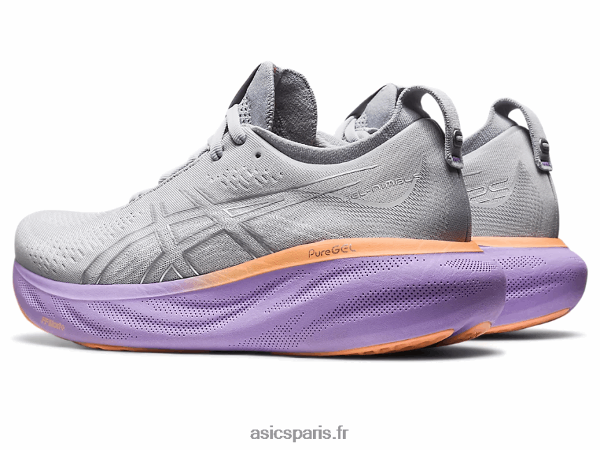 femmes Asics gel-nimbus 25 de large BXL8B22375 gris piémont/argent pur