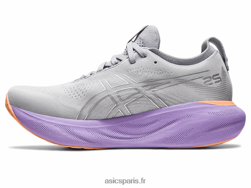 femmes Asics gel-nimbus 25 de large BXL8B22375 gris piémont/argent pur